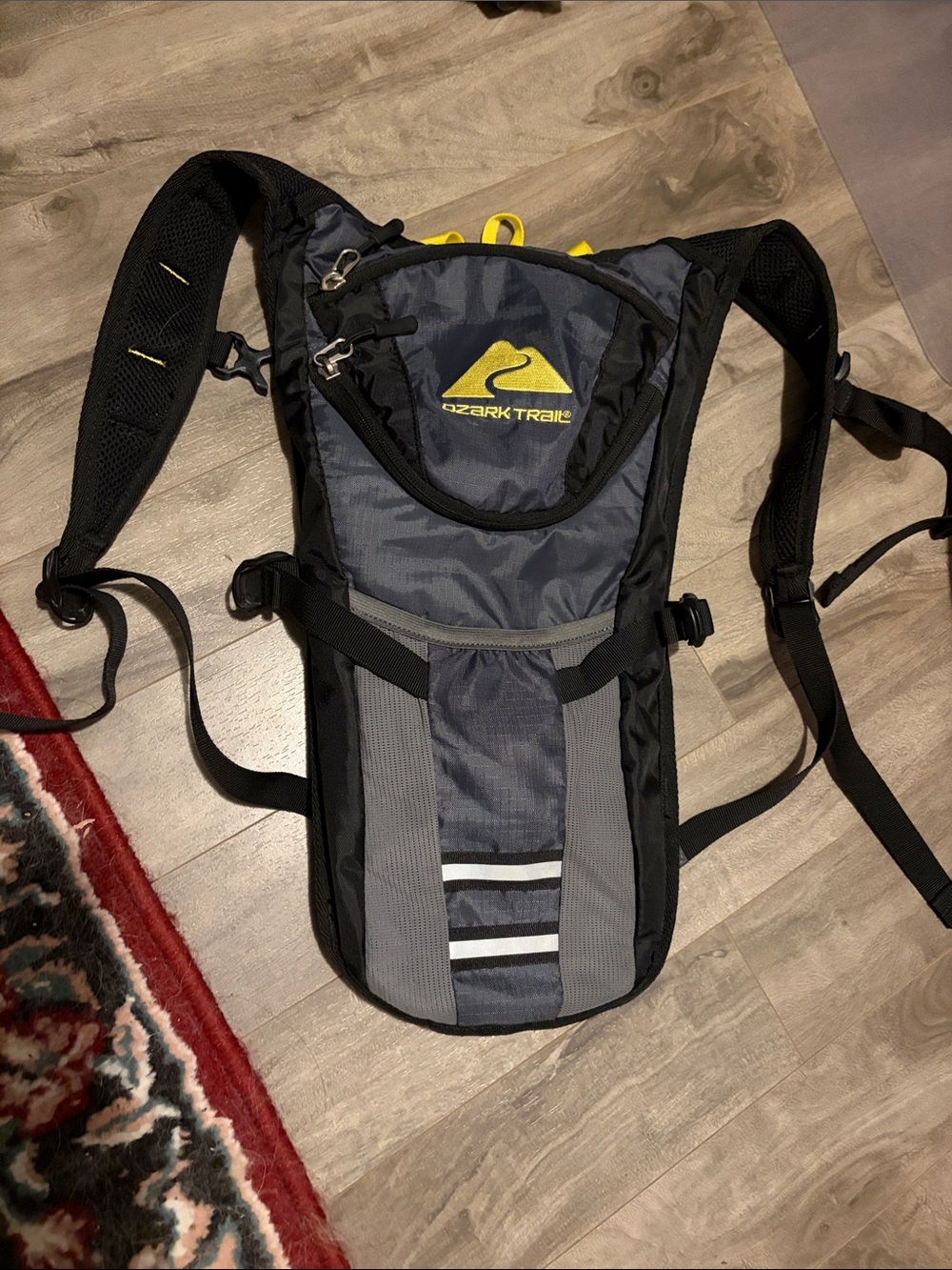 Ozark Trail Men's Gray & Black Hydration Backpack